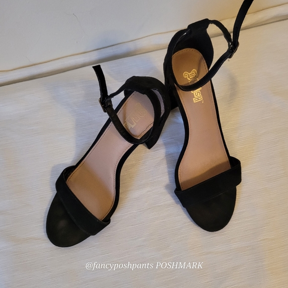 Chunky heel adjustable strap dressy sandal party prom dance shoe - Picture 14 of 17